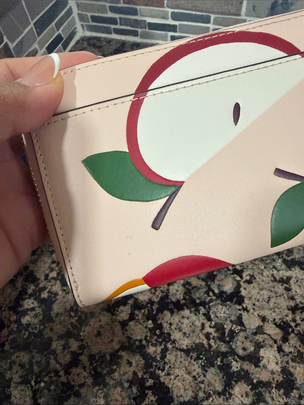 kate spade New York Pink Apple Zip Wallet - Picture 10 of 11